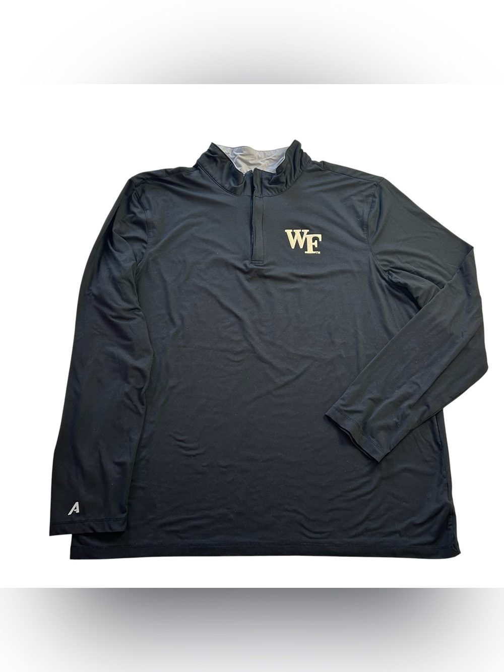Antigua Wake Forest Demon Deacons Men's Black Content 1/4 Zip Pullover Jacket XL